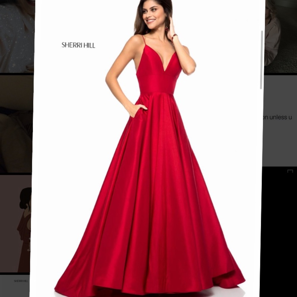 Red Sherri Hill Ballgown Style #51822